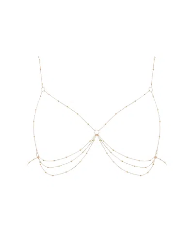 Bluebella - Us Bluebella Frida Open Chain Bra Gold