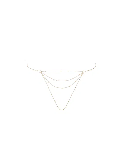 Bluebella - Us Bluebella Frida Open Thong Gold In White