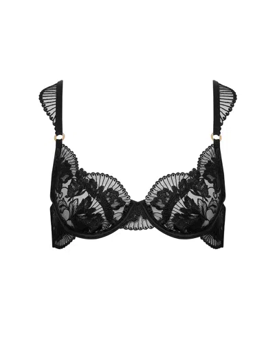 Bluebella - Us Bluebella Gabriella Floral Embroidered Bra Black