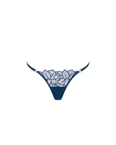 Bluebella - Us Bluebella Laurel Sheer Floral Thong Navy
