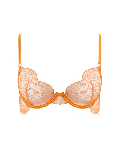 Bluebella - Us Bluebella Leliana Embroidered Plunge Bra Orange Peel