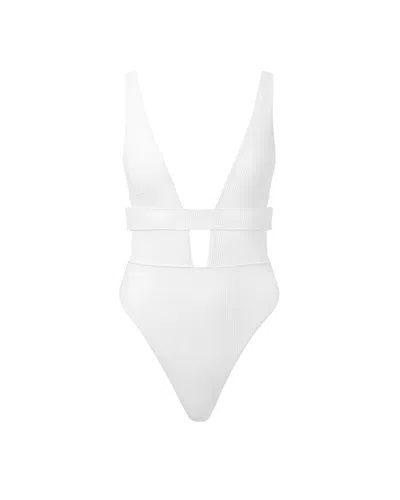 Bluebella - Us Bluebella Lucerne Plunge Swimsuit White