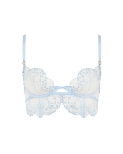 Bluebella - Us Bluebella Marisa Embroidered Sheer Bra Blue