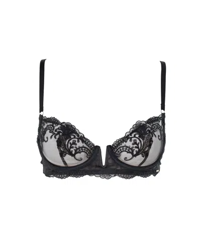 Bluebella - Us Bluebella Marseille Embroidered Sheer Bra Black