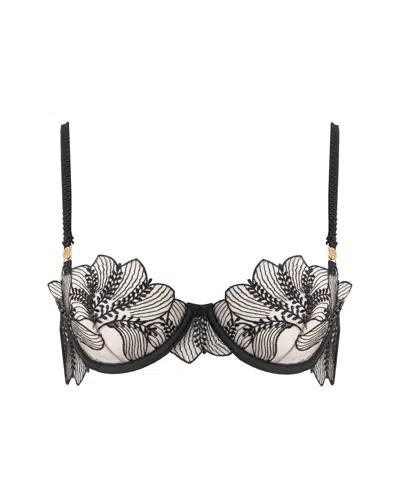 Bluebella - Us Bluebella Sadiya Emroidered Sheer Bra Black