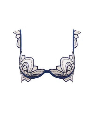 Bluebella - Us Bluebella Soraya Embroidered Sheer Bra Blue
