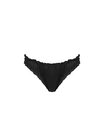 Bluebella - Us Bluebella Verona Satin Gifting Thong Black