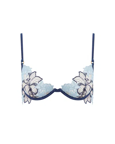 Bluebella - Us Calantha Floral Lace Bra Blue
