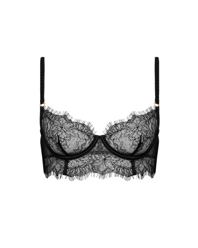 Bluebella - Us Bluebella Camelia Longline Lace Bra Black