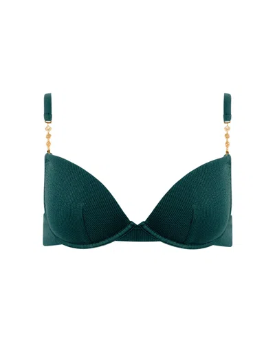 Bluebella - Us Caspian Underwire Bikini Top Teal In Green