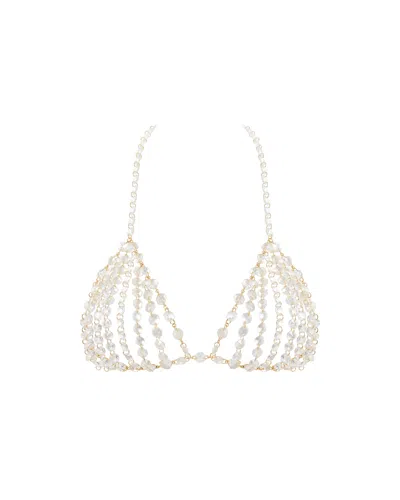 Bluebella - Us Crystal Triangle Bra Clear In White