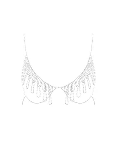 Bluebella - Us Estelle Open Diamante Bra Silver