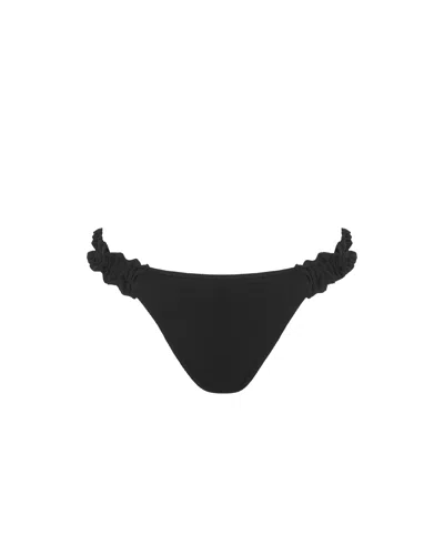 Bluebella - Us Flores Ruffle Bikini Brief Black
