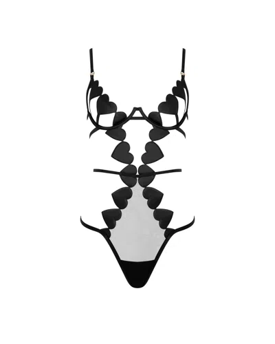 Bluebella - Us Gia Open Heart Bodysuit Black