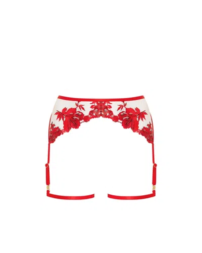 Bluebella - Us Lavanya Suspender Thigh Harness Red