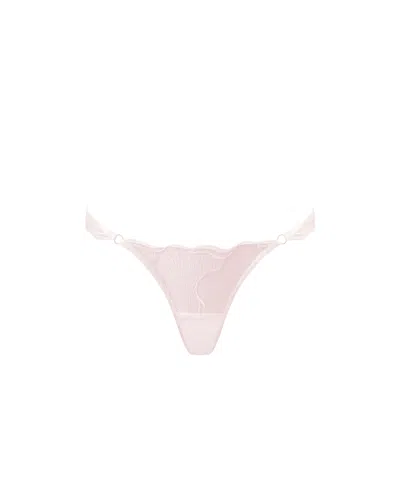Bluebella - Us Marabel Embroidered Sheer Brief Pearl Pink