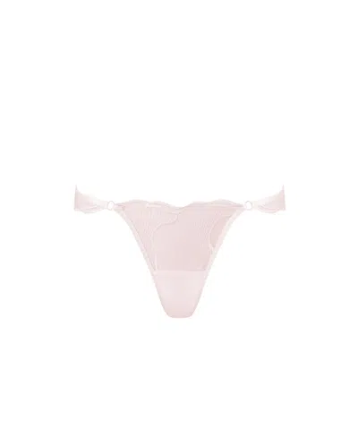 Bluebella - Us Marabel Embroidered Sheer Thong Pearl Pink