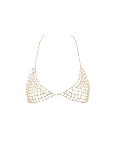 Bluebella - Us Bluebella Marli Diamond Lattice Bra Gold In Brown