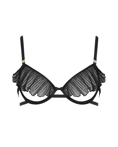 Bluebella - Us Bluebella Matisse Sheer Open Bra Black