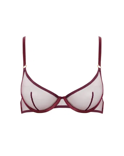 Bluebella - Us Naomi Mesh Bra Cherry In Red