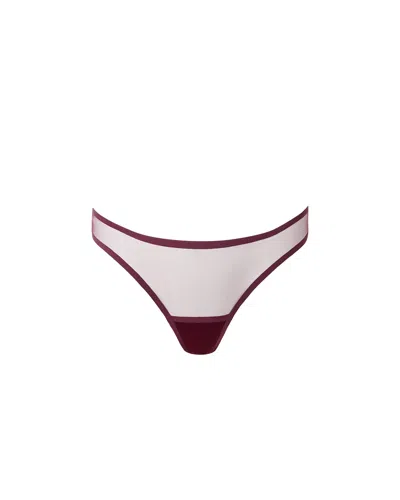 Bluebella - Us Naomi Mesh Thong Cherry In Brown