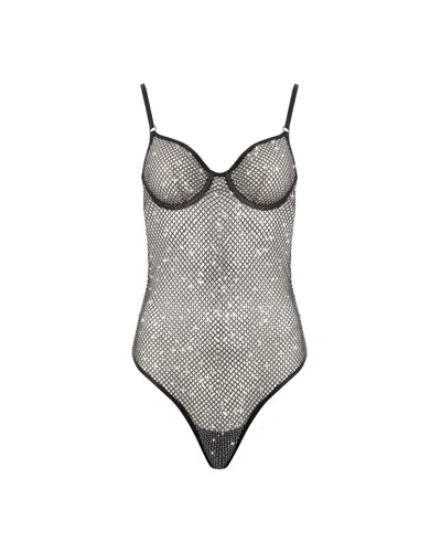 Bluebella - Us Noor Sheer Mesh Bodysuit Black