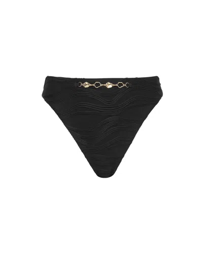 Bluebella - Us Bluebella Orta High-waist Bikini Brief In Black