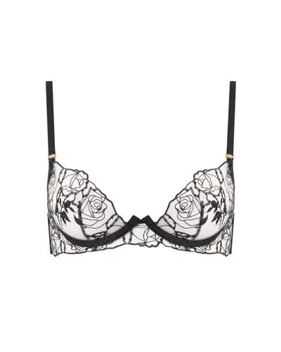 Bluebella - Us Rosalie Embroidered Plunge Bra Black