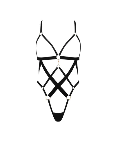 Bluebella - Us Bluebella Simone Open Harness Bodysuit Black