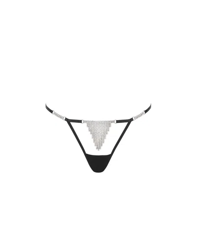 Bluebella - Us Bluebella Susu Open Diamante Thong Black