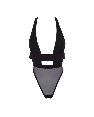 Bluebella - Us Bluebella Topaz Strappy Sheer Bodysuit Black