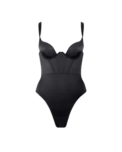 Bluebella - Us Verona Satin Push Up Bodysuit Black