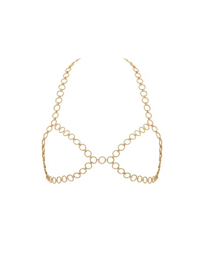 Bluebella - Us Bluebella Vida Open Chain Bra Gold
