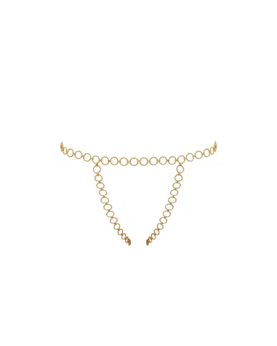 Bluebella - Us Bluebella Vida Ouvert Panty Gold In White