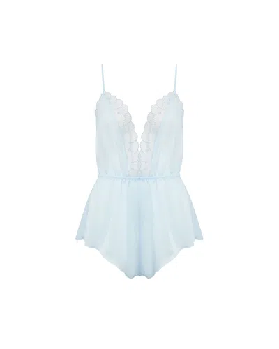 Bluebella Vermont Luxury Satin Teddy Ice Water Blue