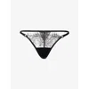 Bluebella Womens  Camelia Lace Thong In Black