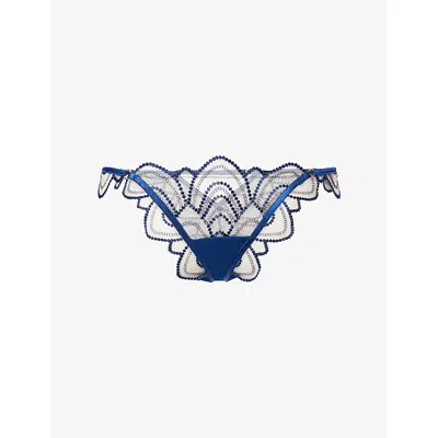 Bluebella Womens  Soraya Embroidered Lace Briefs