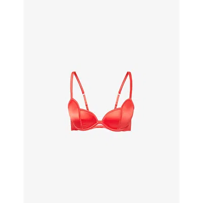 Bluebella Cara Scallop Bra In Red