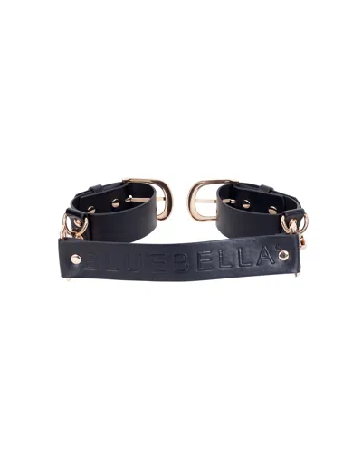 Bluebella Zadie Faux Leather Cuffs Black/gold