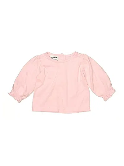 Pre-owned Blueberi Boulevard Babies' 3/4 Sleeve Blouse In Pink