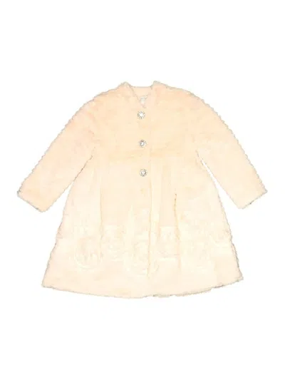 Pre-owned Blueberi Boulevard Kids' Coat In Ivory
