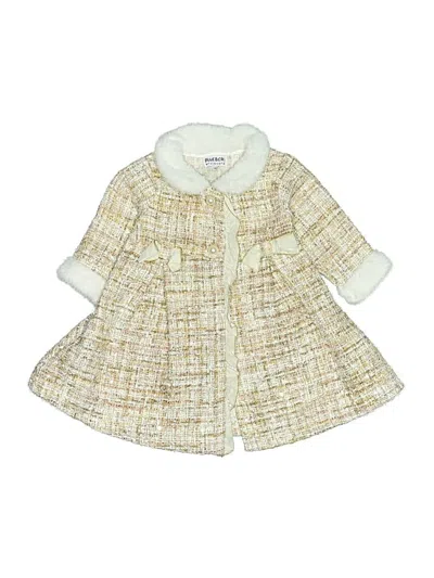 Pre-owned Blueberi Boulevard Kids' Coat In Ivory