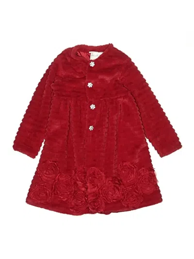 Pre-owned Blueberi Boulevard Kids' Coat In Red
