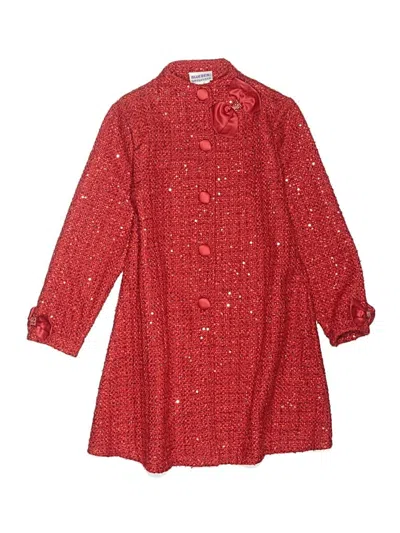 Pre-owned Blueberi Boulevard Kids' Coat In Red