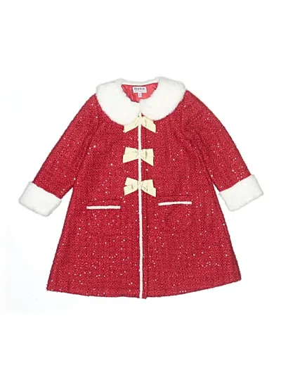 Pre-owned Blueberi Boulevard Kids' Coat In Red