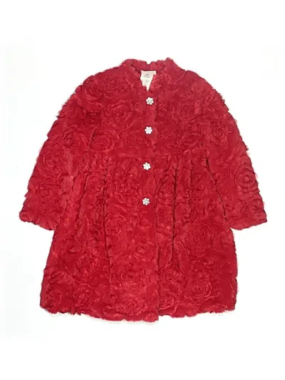 Pre-owned Blueberi Boulevard Kids' Coat In Red