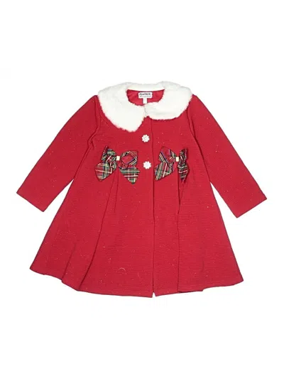 Pre-owned Blueberi Boulevard Kids' Coat In Red