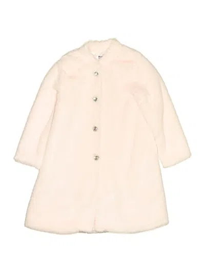Pre-owned Blueberi Boulevard Kids' Coat In White