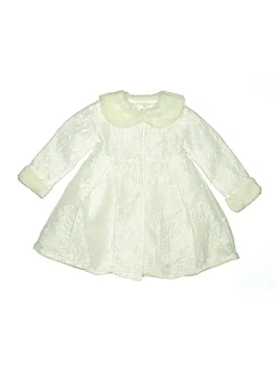 Pre-owned Blueberi Boulevard Kids' Coat In White