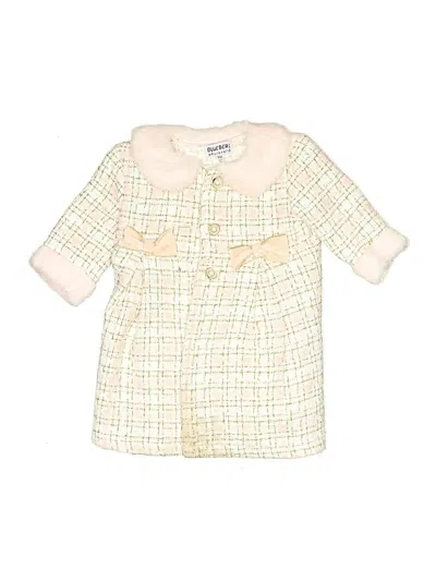 Pre-owned Blueberi Boulevard Babies' Coat In White